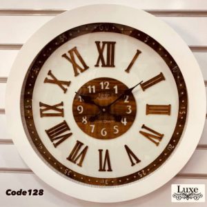 ساعت دیواری لوکس چوبی ۱۲۸