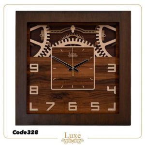 ساعت دیواری لوکس چوبی 328